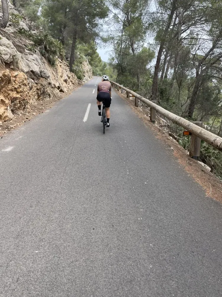 Cycling coll de nesteve from es capdella road image